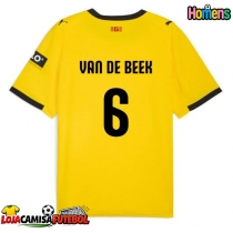 Camisa de Futebol Girona Donny van de Beek #6 Equipamento Secundário 2025-26 Manga Curta